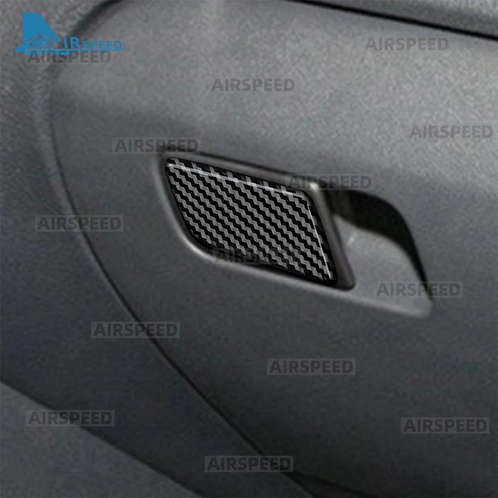 Real Soft Carbon Fiber Sticker For Volkswagen Polo 2010 2011 2012 2013 2014 2015 2016 2017 MK5 6R 6C Car Co-Pilot Passenger Tool