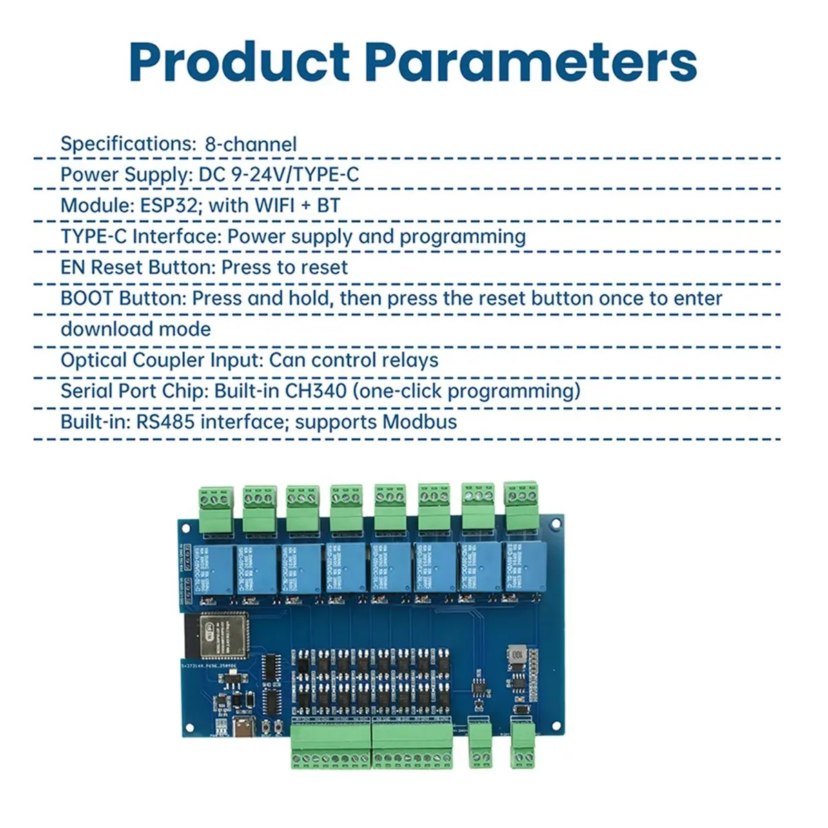 ESP32 Modbus 8-Chan…
