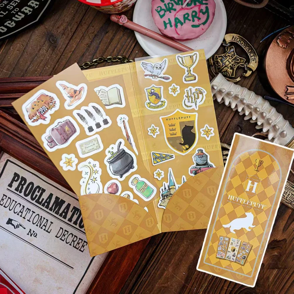حقيقية هاري بوتر البيت سلسلة تذكرة حامل ملصق هوجورتس الكرتون ملصقات للمخططين المجلات الغيتار الهاتف ديكور مائي #3