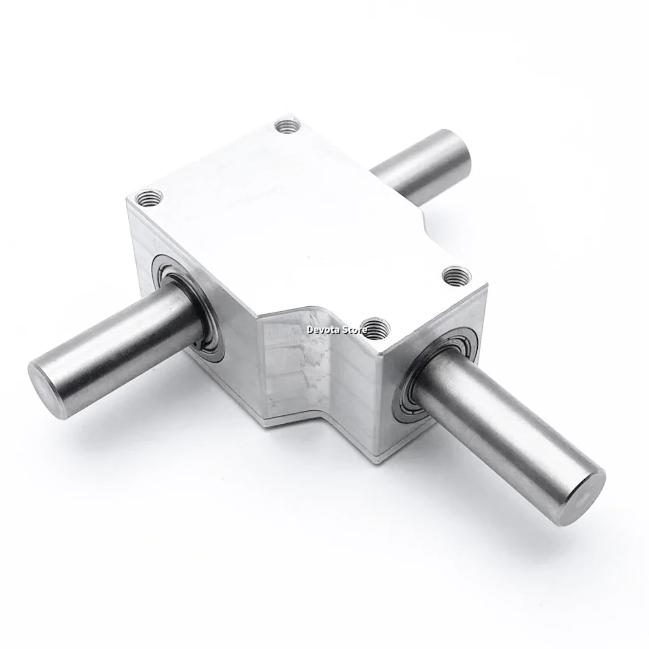 

1: 1 небольшой коммутатор 12 мм с двойным выходом, прямоугольный угловой спиральный конический редуктор