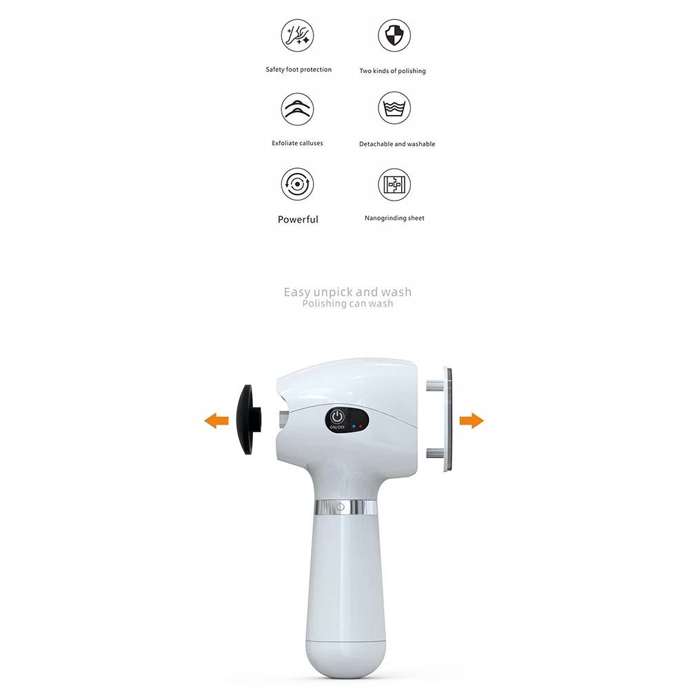 Multi-Function Electric Foot Grinder Dual Grinding Head Callus Pedicure Machine Home Use Pedicure Machine For Pedicure
