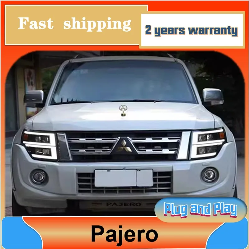 

Car Styling for Mitsubishi Pajero Head Light 2009-2021 V93 Headlight V97 V87 DRL Turn Signal Low High Beam Projector Lens