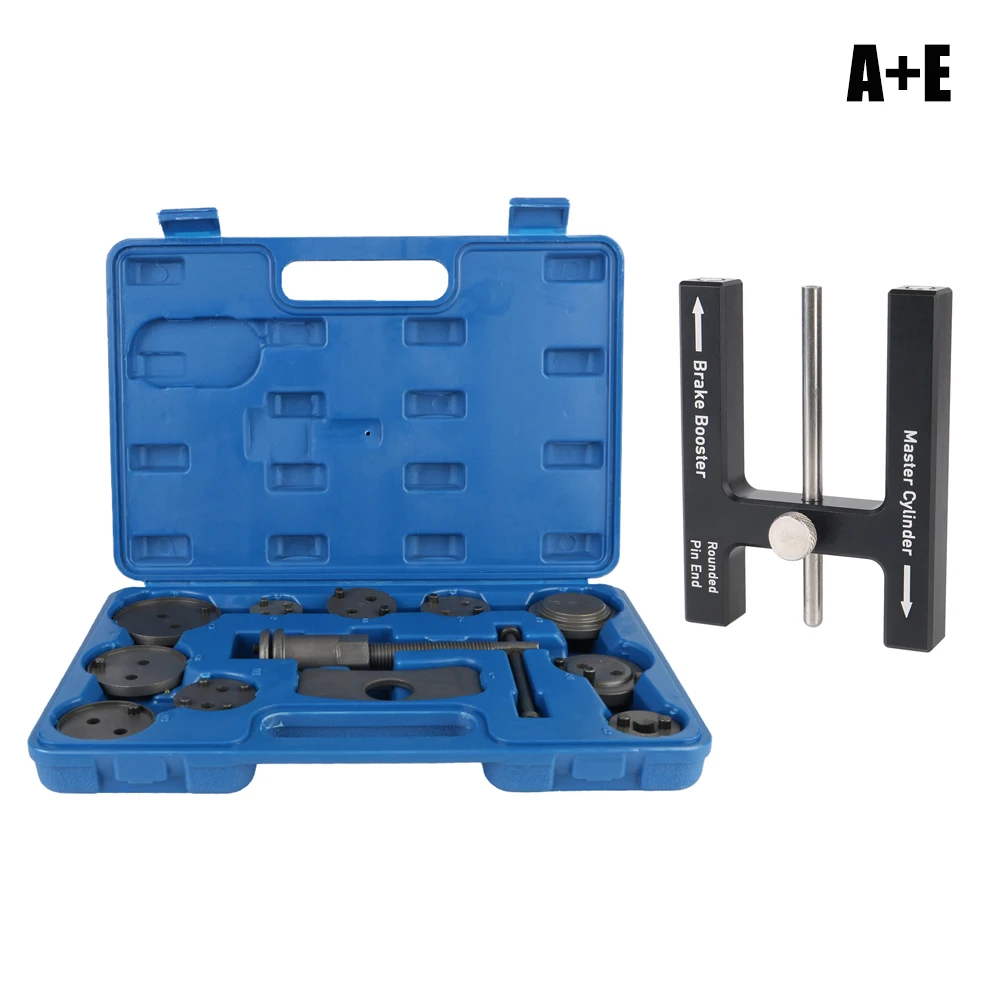 1/12/13 Stuks Auto Schijfrem Pomp Remklauw Verwijderen 10 Zuiger Adapter Compressor Set Rewind Terug rem Reparatie Tools Auto Accessoires