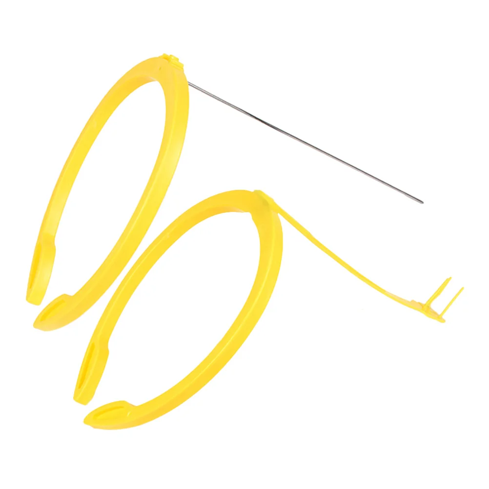 

2pcs Pig Clip Light Weight Elastic Fastening Tool For Sows Natural Tightening Design Back Mount Support Efficient