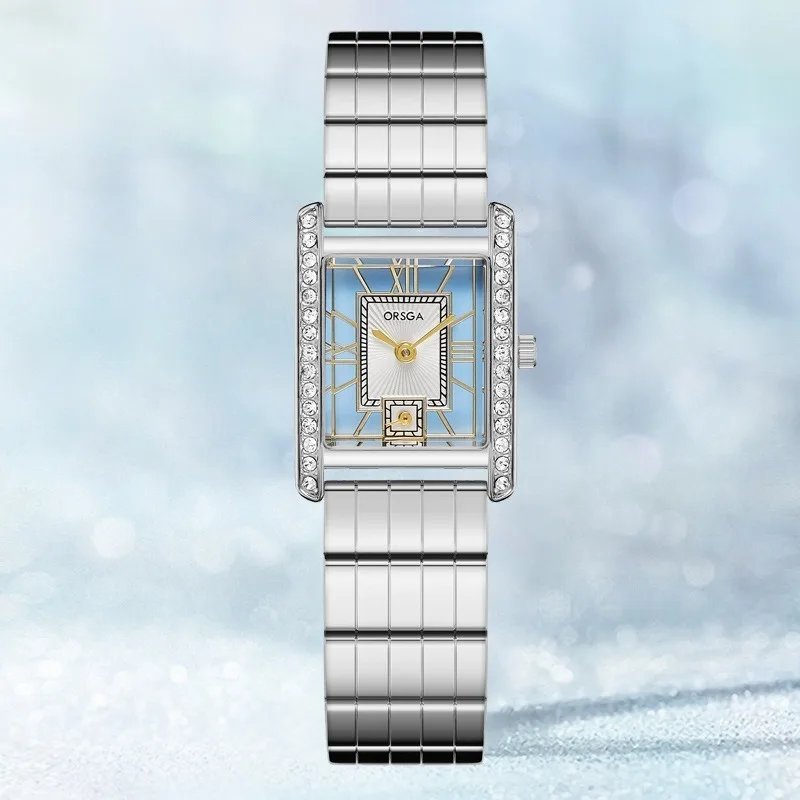 

Fashion Square Ladies Watch Casual Diamond-encrusted Luxury Personality Shi Ying Watch