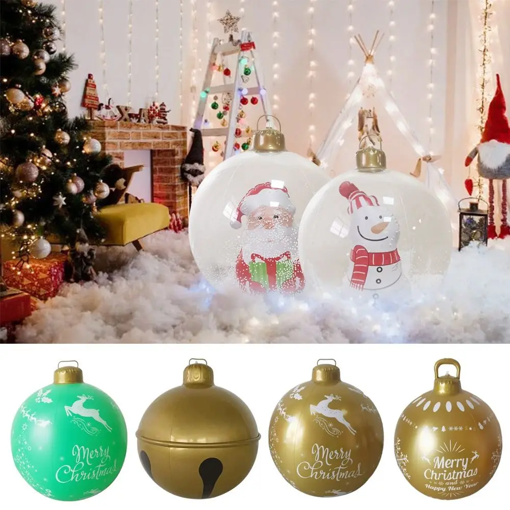 

Big 60cm Inflatable Balloons without Light DIY Christmas Ball Decoration Giant Landscape Balloons Outdoor