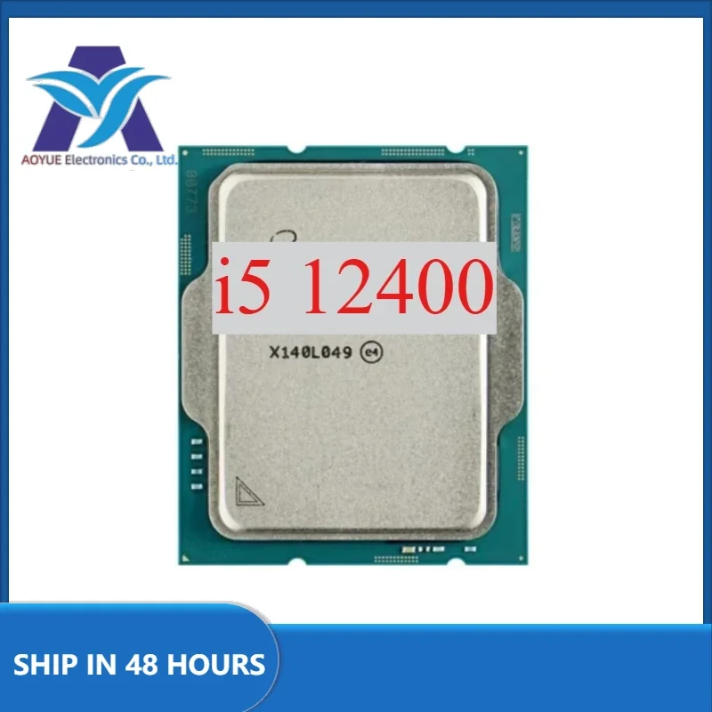 1pcs Intel Core i5 12400 2.5GHz 6-Core 12-Thread CPU Processor 65W LGA 1700 Used Test perfect