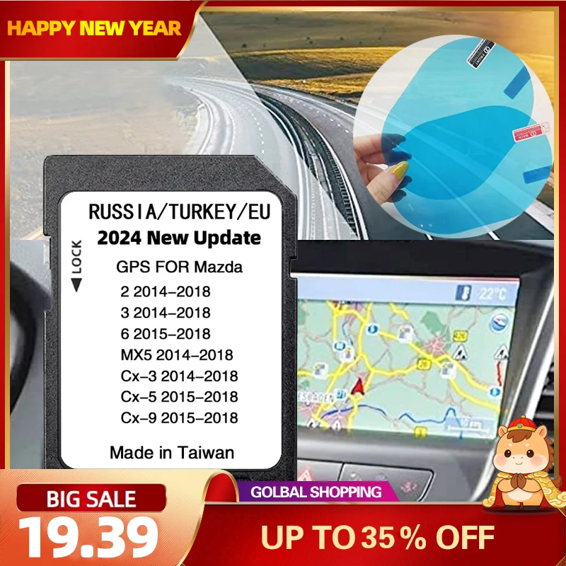 

Europe Sat Nav Navigation SD Card for GPS Device for Mazda CX5 2015 2016 2017 2018