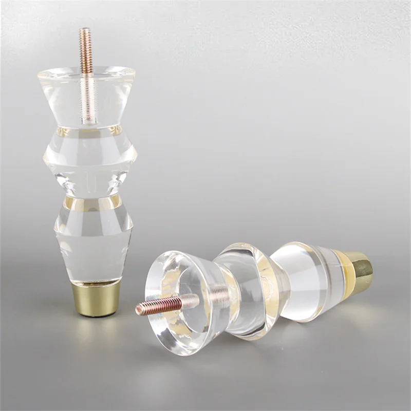 Acrylic Furniture Legs Replacement Sofa Feet Cabinet Modern Clear Decor DIY Support Legs Home TV Cabinet Stool Chair Sofa Legs image 5