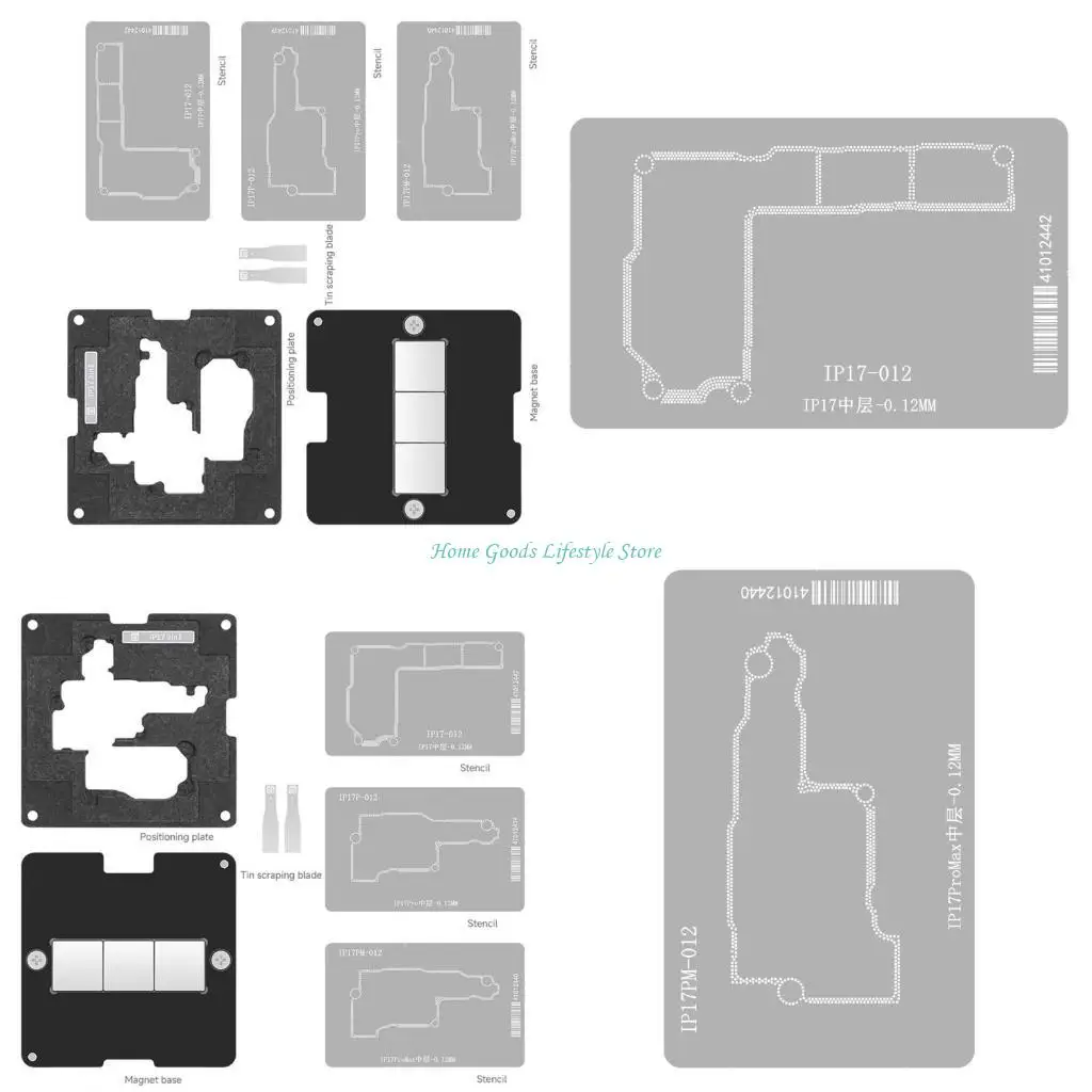E74E High Accuracy Steel Mesh Alignment Tool IPX17 Middle Layer For 17Air/17Pro