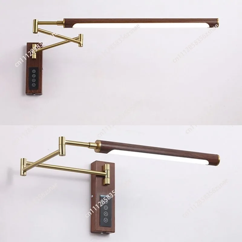 Swing Arm Wall Mounted Reading Lamp, Full‑Spectrum Eye‑Care Desk Light