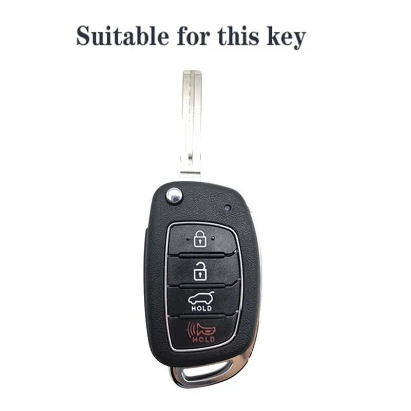 Key Case Cover for Hyundai Creta Ix35 Ix45 I30 I40 Tucson Santa Fe Rena Sonata Elantra Silicone Car Remote Shell Accessories