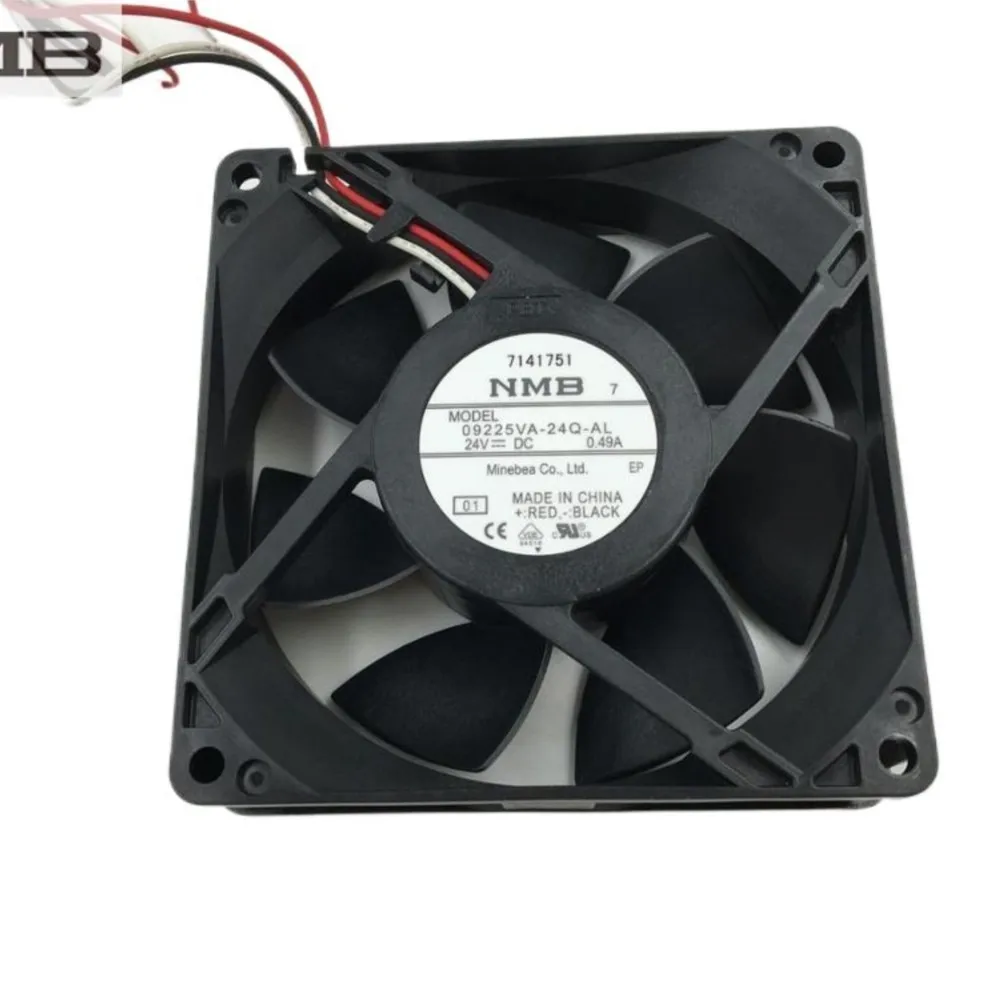 

Original For NMB 09225VA-24Q-AL 9225 24V 0.49A case heat dissipation three wire cooling fan