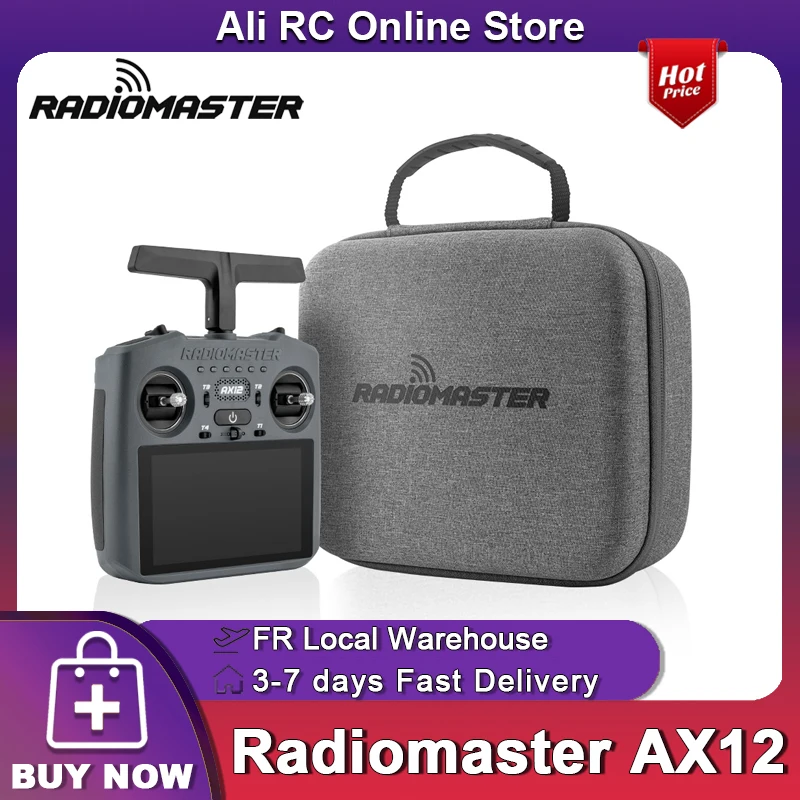 Neuer Radiomaster Ax12 Lbt Fernsteuerung 2,4 GHz Sub-G 900 MHz Expresslrs 5,5" HD 720P Touchscreen 64-Bit Android Sender für FPV-Drohne