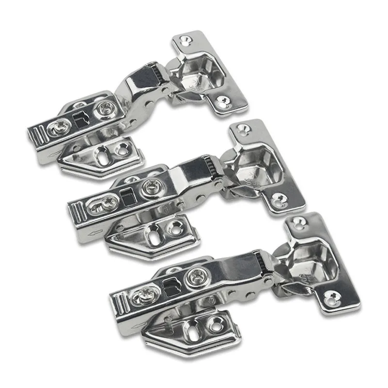 304 Stainless Steel Damping Hydraulic Hinge Full Cover for Cabinet Door Wardrobe Cabinet Door Foldable Hinge Hardware Accessorie