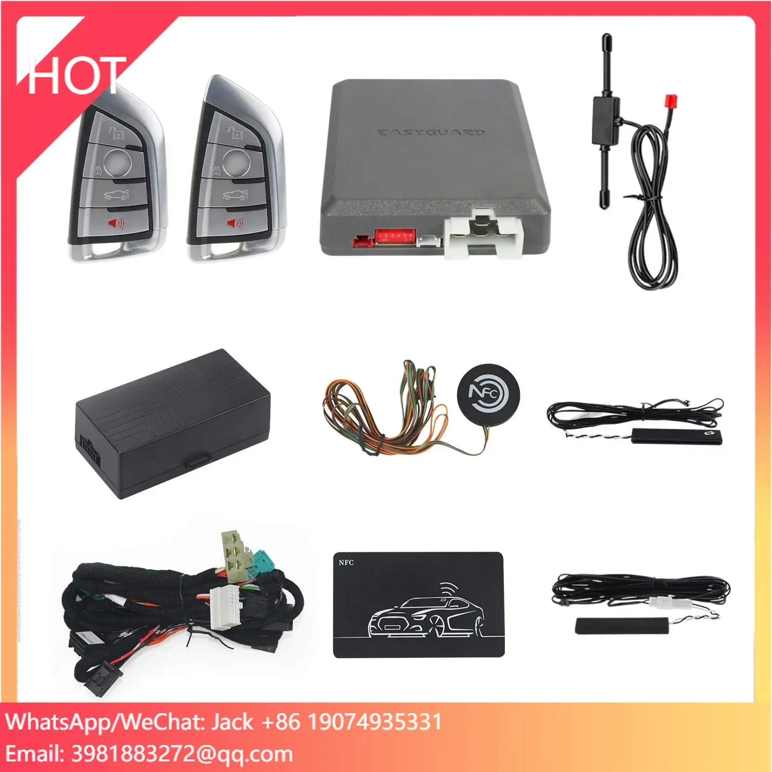 EASYGUARD CAN BUS Pke Keyless Remote Start Stop Plug And Play Fit For E70 E60 E90 F10 F20 F30 G20 Z4 X1 X5 5 Series