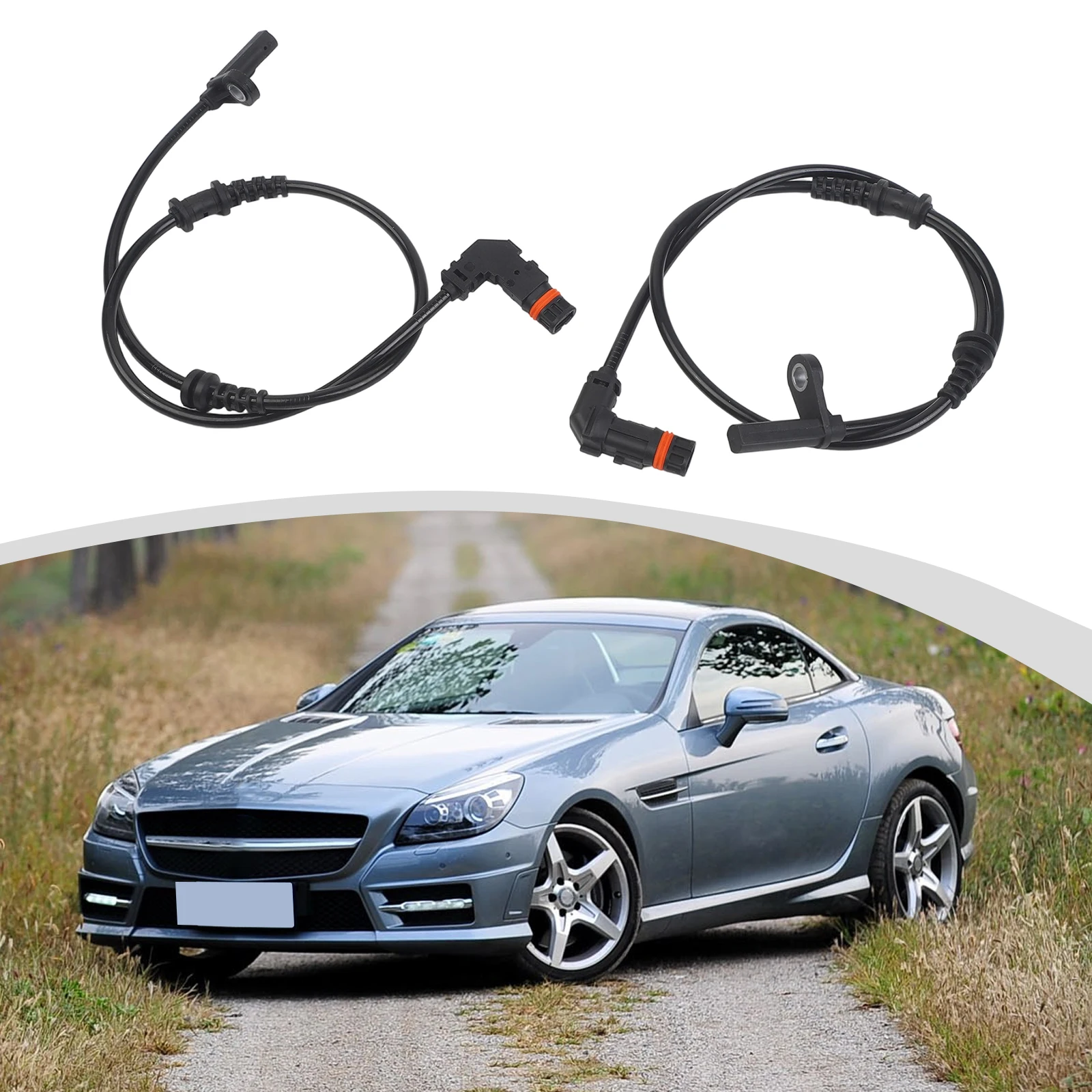 

Черный датчик скорости колеса ABS Датчик скорости колеса ABS для датчика скорости автомобиля Mercedes Простая установка Заводские характеристики