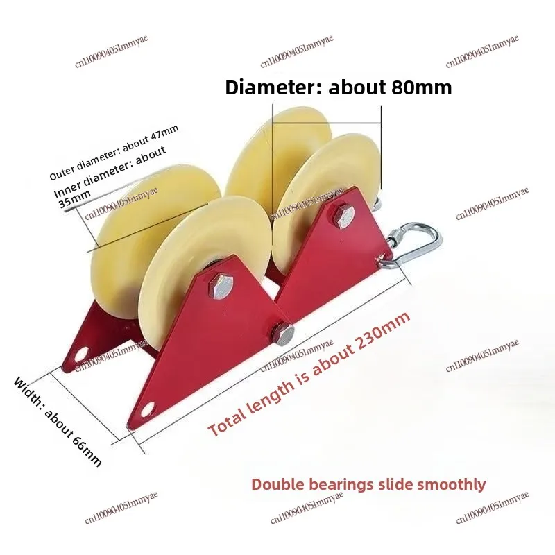 

6 times labor-saving pulley block pulley heavy lifting device heavy roller pulley