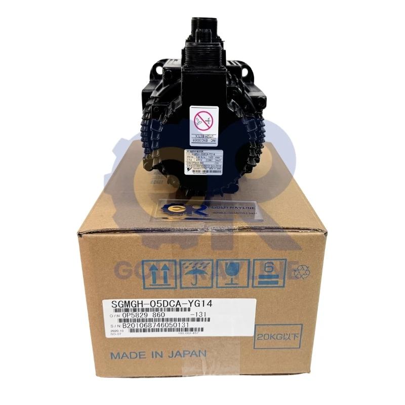 New In Box Yaskawa SGMGH-05DCA-YG14 Servo Motor 1 Year Warranty
