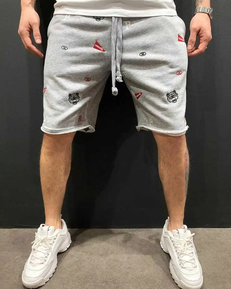 Pantalones cortos de Fitness para hombre, Bermudas de ajuste holgado, informales, a la moda, 2023