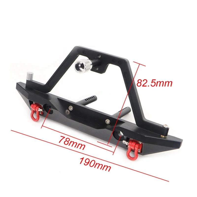 B78B-For 1/10 محاكاة تسلق سيارة الوفير Trx4 Scx10 90046 المعادن الأمامية والخلفية المضادة للتصادم قطع الغيار الإطارات الرف