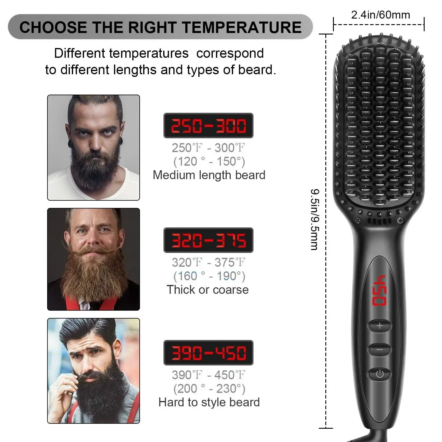 Heating Straightening Comb  Hair Straightener Brush  Men Quick Beard Straightener  Styling Iron Smoothing Comb  Hot Brush