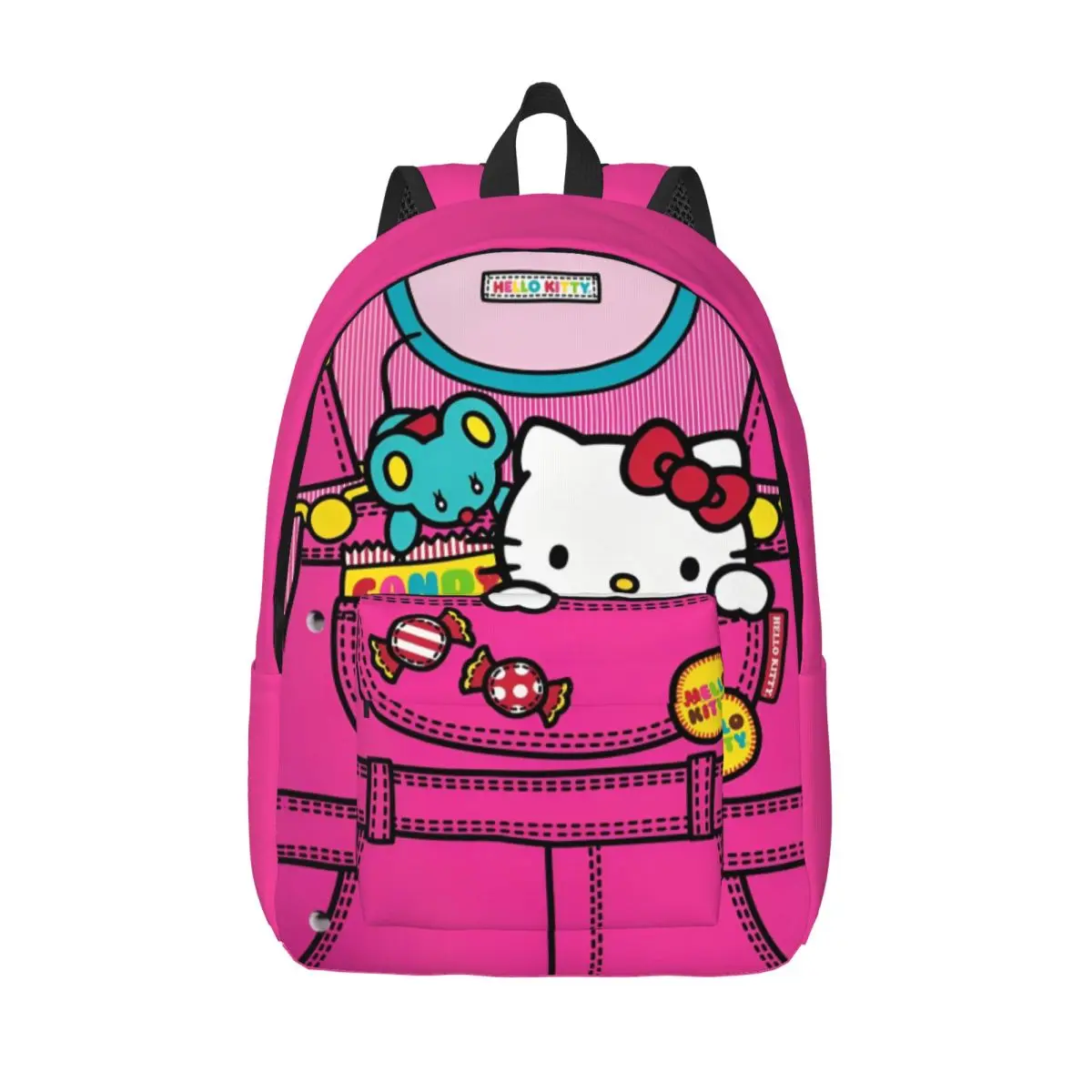 

Карманный классический рюкзак Hello Kitty, прочный школьный деловой рюкзак для мужчин и женщин, сумка на плечо для ноутбука и компьютера