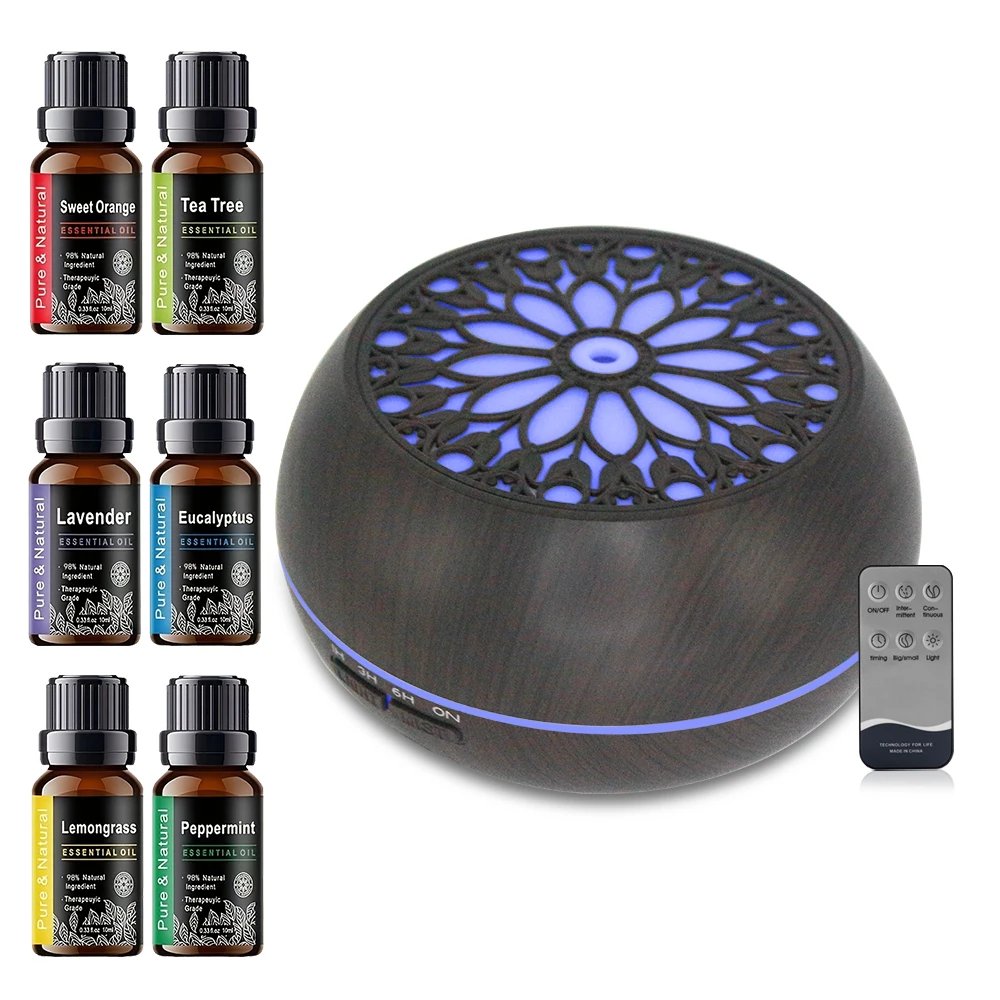 

Home & Office Aromatherapy Diffuser 550ml, 6 Oils, Soundwave, Remote, 7 Colors