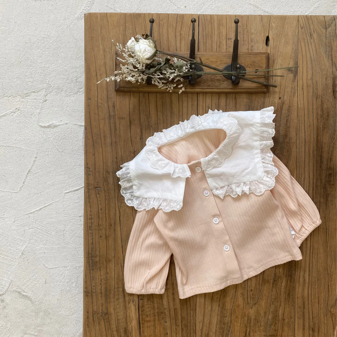 Autumn Baby Girl Lace Collar Cardigan Infant Long Sleeve Coat Toddler Girl Cotton Jacket Children Clothes -2026