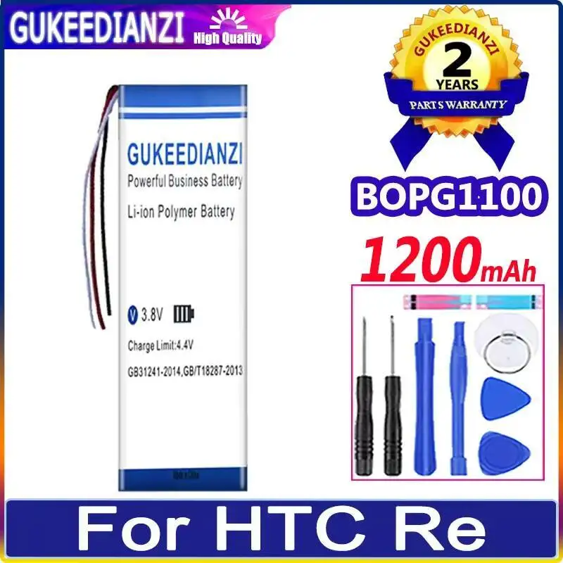 

Аккумулятор портативной камеры 1200 мАч для Htc RE B0PG1100, легкий, долговечный BOPG1100