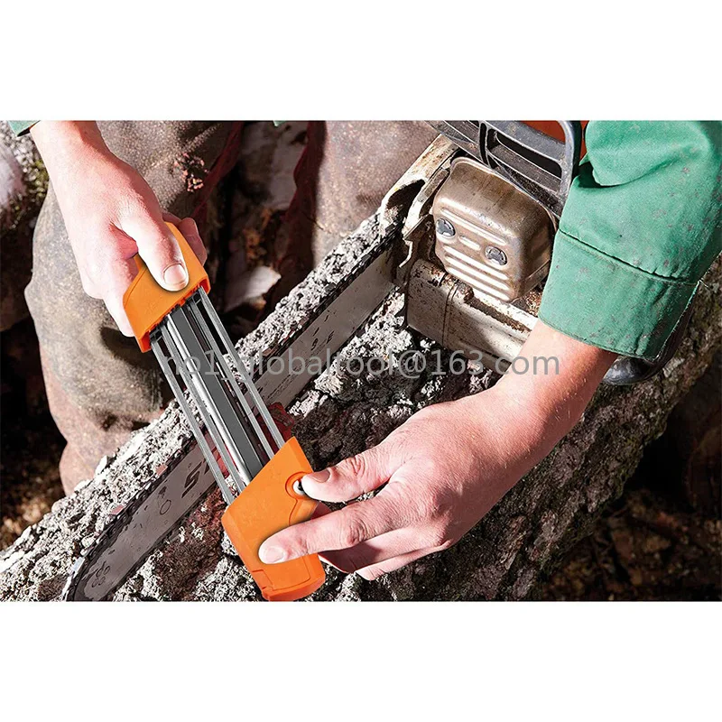 Manual File  Tool Wooden Tooth Chainsaw Grinding Chain Reel Chain Grinder