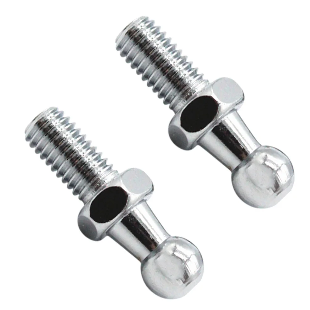 

2Pcs Ball Head Bolt Galvanized Steel Durable Practical Car Repair Thread Bolt High Hardness Corrosion Resistant Bonnet Accessory