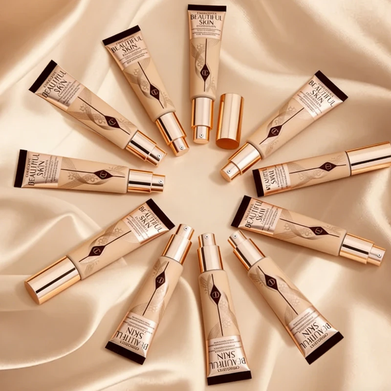 Charlotte Tilbury CT Essence Liquid Foundation Smooth Not Easy To Come Off Skin Hydration Pressed Powder Sets Makeup Perfectly