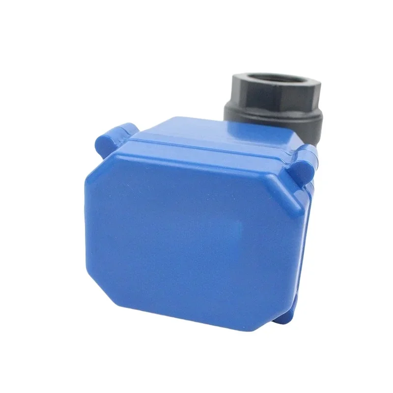 Miniature plastic anti-corrosion electric switch ball valve three-wire two-control three-wire one-control 220V24V12V