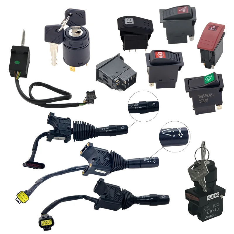 New Arrival Electric Forklift Power Control Parts Ignition Switch JK404C Key Start Switch Harness for Hangcha