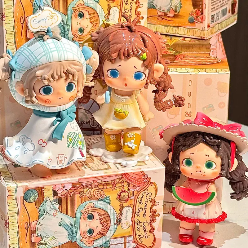 

Heyone Black Play Fu Fu Doll Miaomiao House Series Cute 2025 New Girl Blind Box Trendy Handmade Ornament