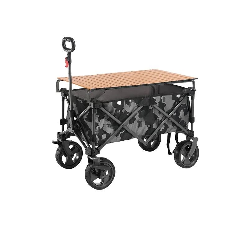 

Hot sale Outdoor Portable picnic wagon cart Folding Trolley Collapsible Utility Camping Beach Travel Handcart