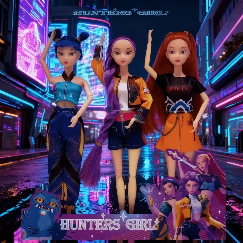 جديد أنيمي KPop شيطان الصيادين دمية لعبة من الفينيل رومي ميرا زوي شخصية قناع الفينيل تمثال هدية عيد ميلاد مروحة نادي الهدايا صندوق أعمى