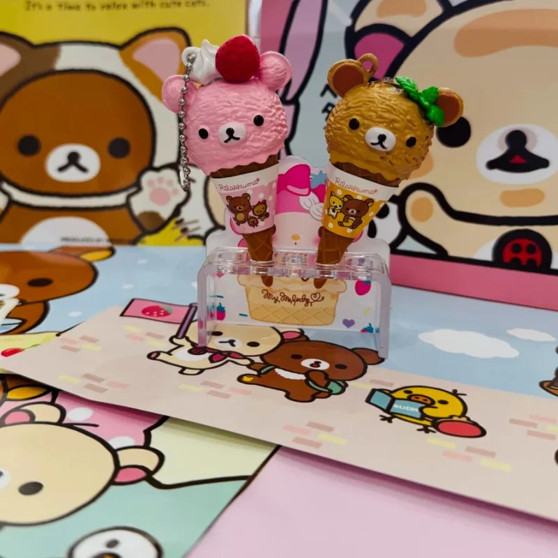 

Горячая подлинная в наличии, Re-Ment Easy Bear, серия мороженого, слепая коробка, подвесная сумка для торта «сделай сам», кулон, подарок-сюрприз на день рождения