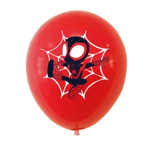 Disney 12 in Spiderman Across the Spider Verse Balon Lateks Perlengkapan Pesta Balon Pesta Spidey untuk Dekorasi Pesta Ulang Tahun 10 fiesta disney dengan penjualan terbaik - №