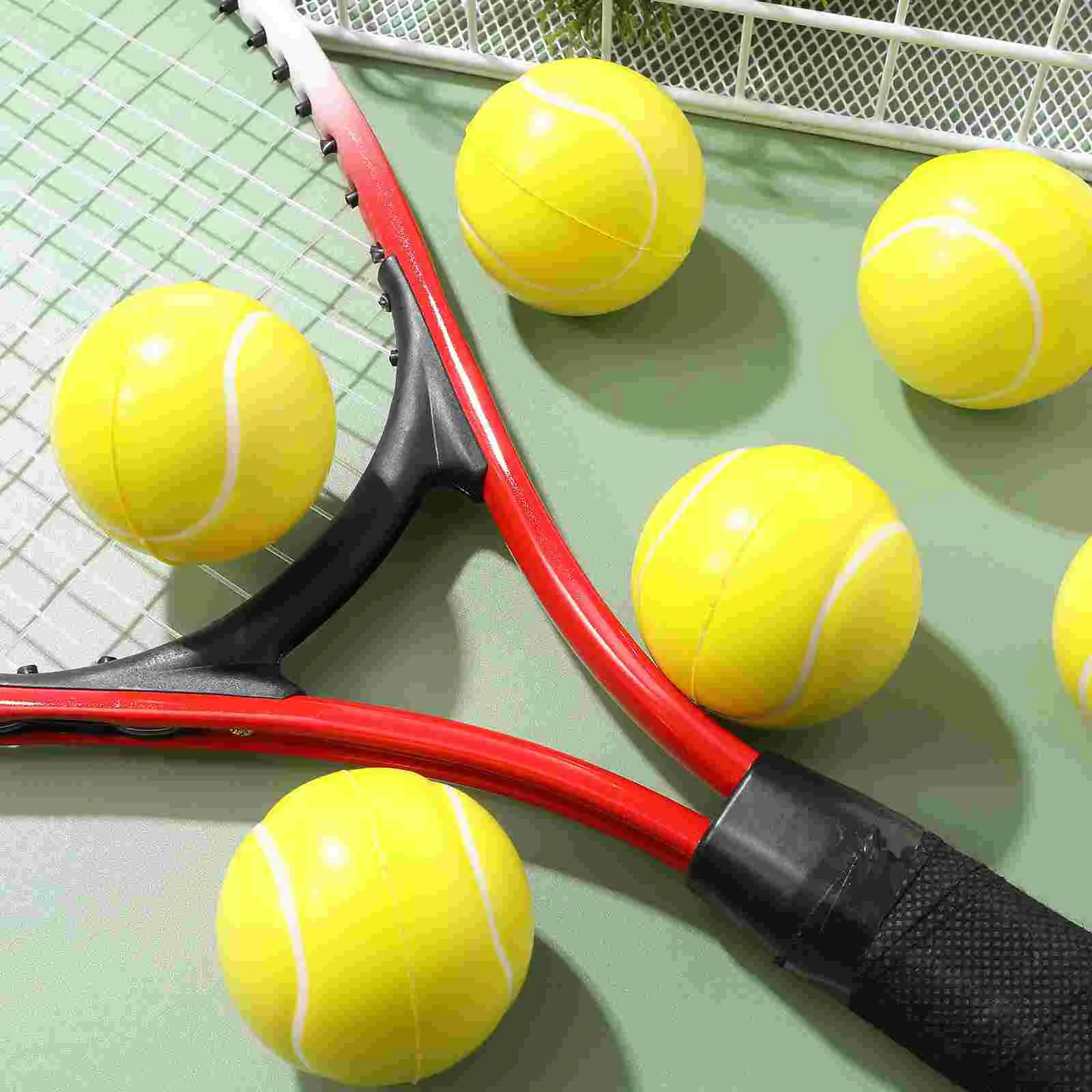 16 Pcs Solid Foam Sports Ball Child Tennis Balls Squeeze Plaything Pu Party Favors