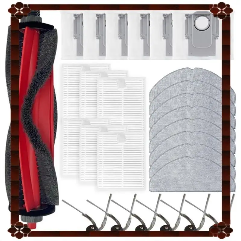 24-Hour Delivery Main Side Brush Filter& Mop Cloth Dust Bag Replacement Kit For Roborock Q7 M5+ /Q7 TF+ /Q7 L5+ /Q7B+ /Q7T+ Vacu