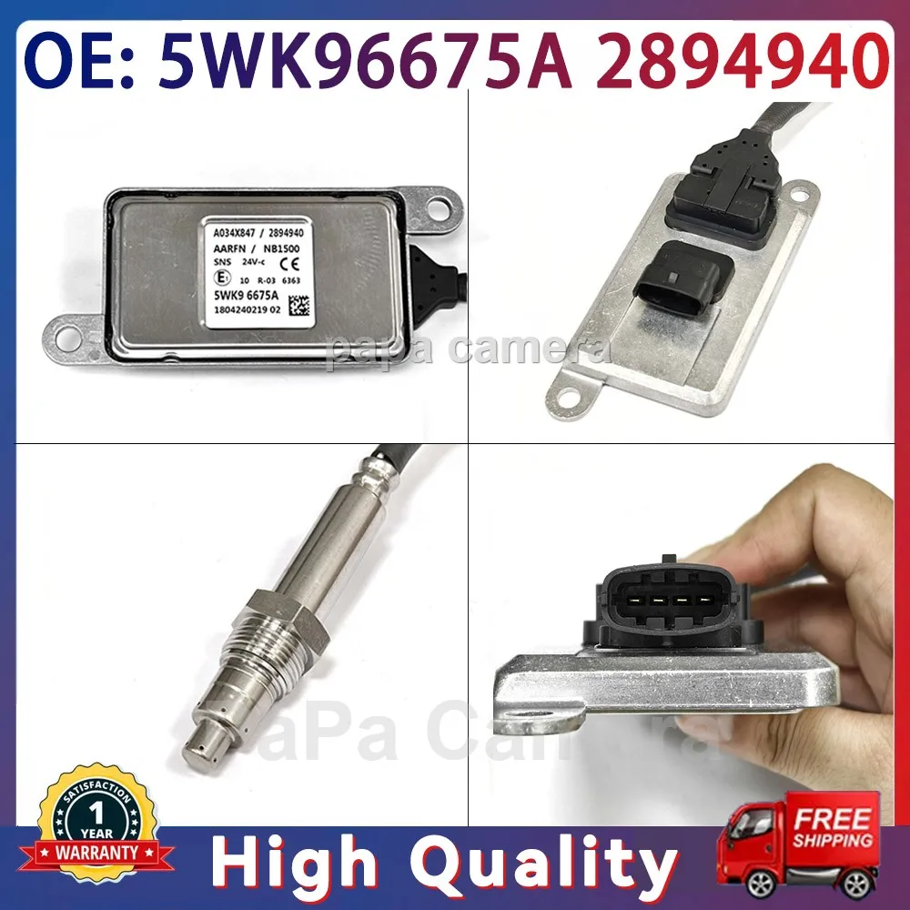 

5WK96675A 2894940 For Cummins DAF LF45 LF55 AUMAN GTL/EST Euro6 Truck NEW Car Nitrogen Oxygen Sensor NOX Oxide Sensor Accessorie