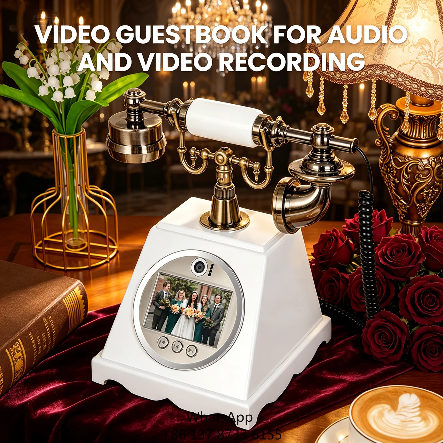

Event Rental Professional Video Guestbook 1080P HD 3.5 Inch Screen Audio And Video Recording With Kids Mode