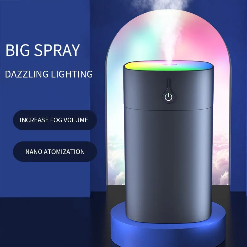 Colorful Humidifier 1 Home USB Portable Humidifier with Atmosphere Color Light Night Light Air Purification Humidifier