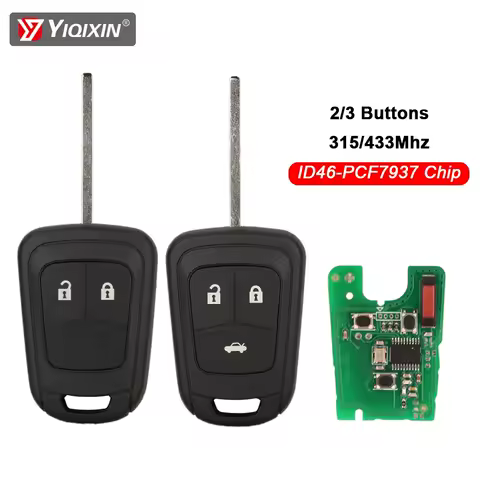 Remote Car Key For Chevrolet Camaro Sonic Cruze Malibu Volt Spark Equinox For Opel Vauxhall 315/433MHz ID46 PCF7937 Chip No Logo