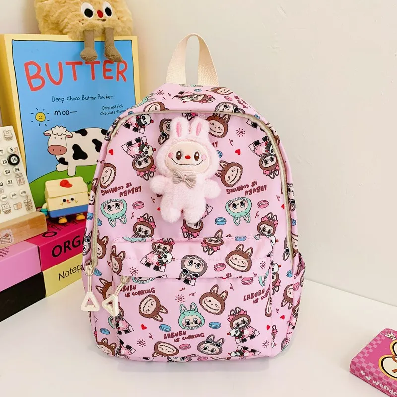 

LABUBU Schoolbag Cute Children's Backpack Boys and Girls New Fashion Cute handbag Light Kindergarten Leisure shoulder bag