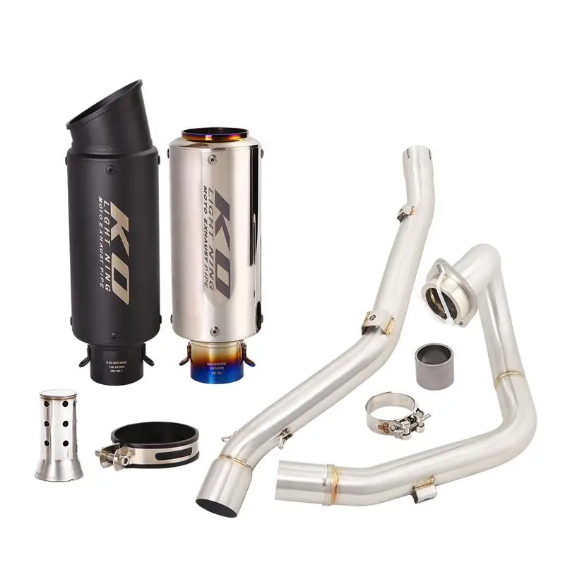 Full Exhaust System For SUZUKI DRZ400 DR-Z 400 S SM E 2000-2022 Motorcycle Muffler Header Mid Link Connect Tube With DB Killer