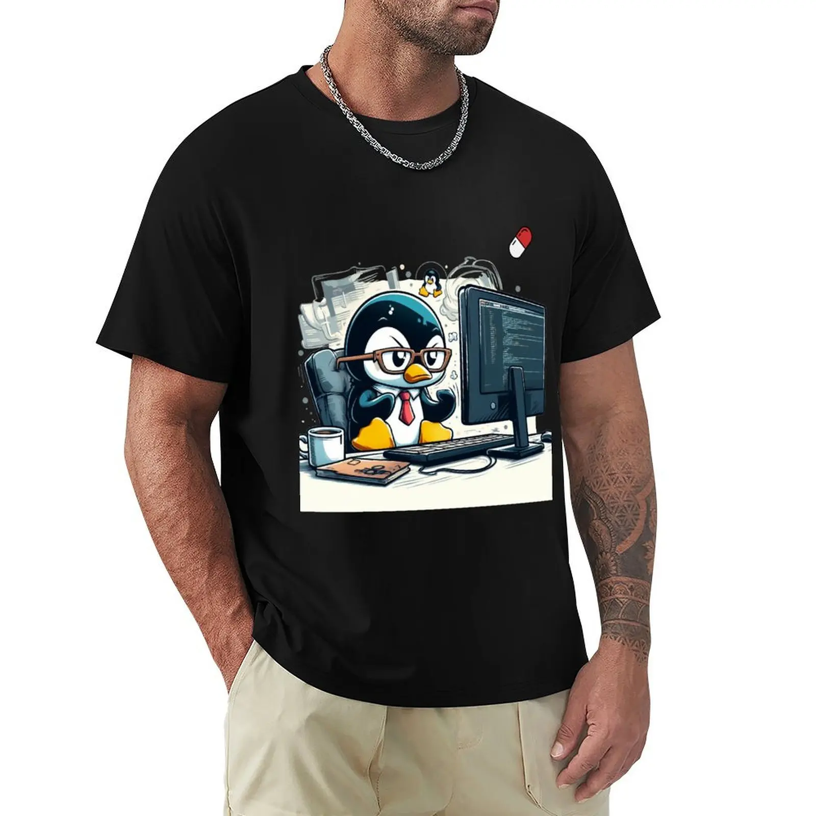 Tux furious T-Shirt Cool Dry Performance T-Shirt