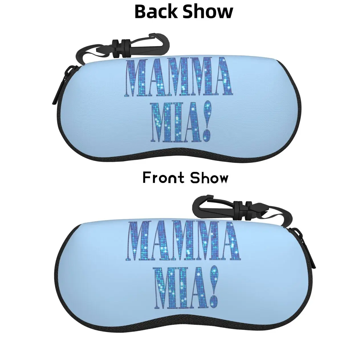 

Mamma Mia -disco Shell Glasses Case Protector Sunglasses Box Women Men Soft Eyeglasses Bag Pouch